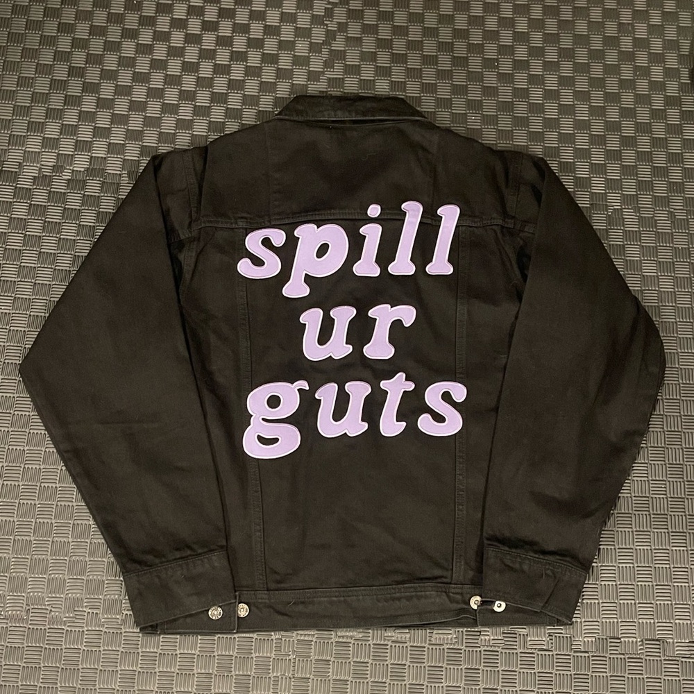 Olivia Rodrigo “spill ur guts” denim jacket in size XL